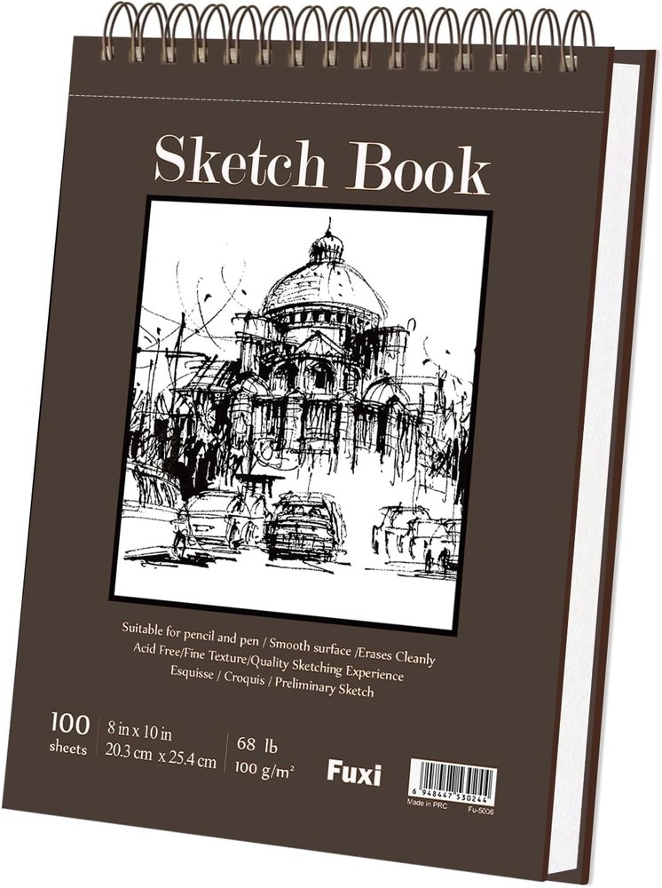 Art Paper Sketch Book, 100 Sheets Perfect for Artists and Students