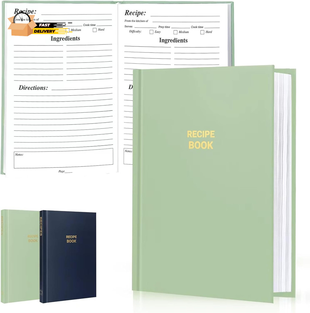 Perfect Blank Recipe Book - Recipe Book to Write in Your Own Recipes,Or