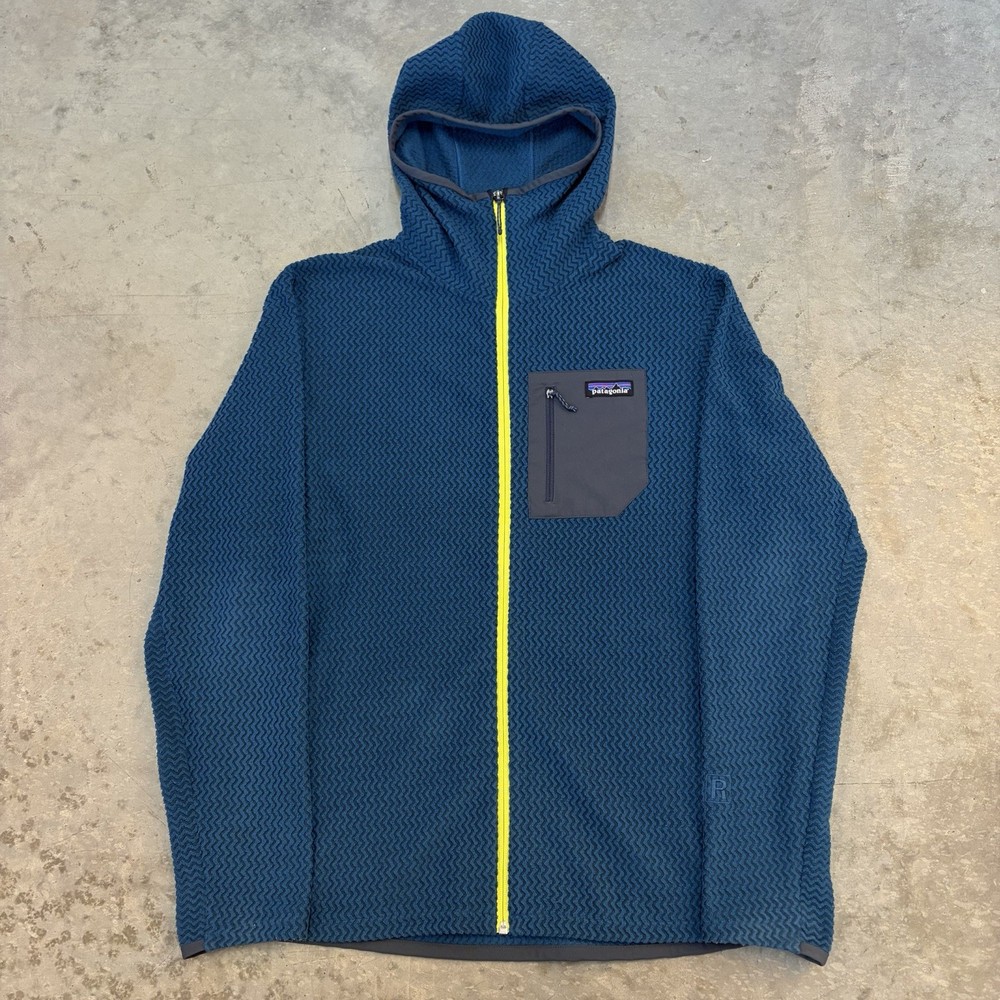 Patagonia R1 Air Fleece Hoody Jacket Full Zip Fleece Waffle Light 40255 Large