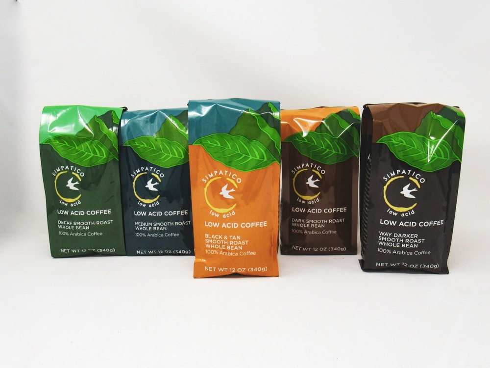 Simpatico Low Acid Coffee Gentle on Stomach Free Shipping-image