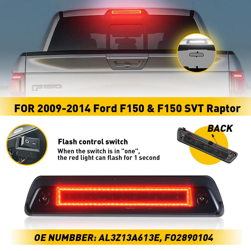 Ford F150 Raptor LED Third Brake Light High Mount Stop Lamp AL3Z13A613E