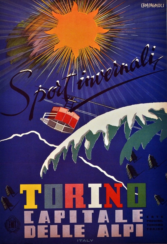 Decoration Poster.Home Room Interior design.Travel Italy.Torino.6517