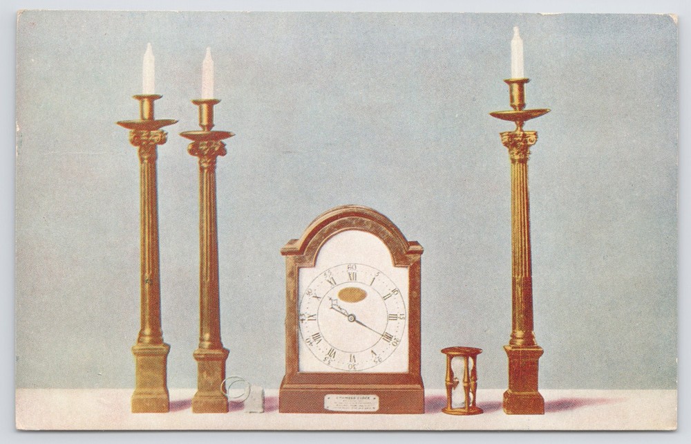 Altar Lights Of Alexandria Washington Lodge~22~Virginia~Candles & Clock~c1923 PC