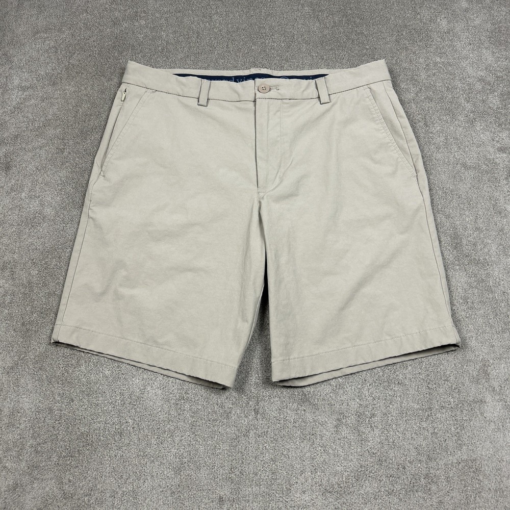 Vineyard Vines OTG On The Go Shorts Mens 32 x 9 Performance Stretch Khaki Golf