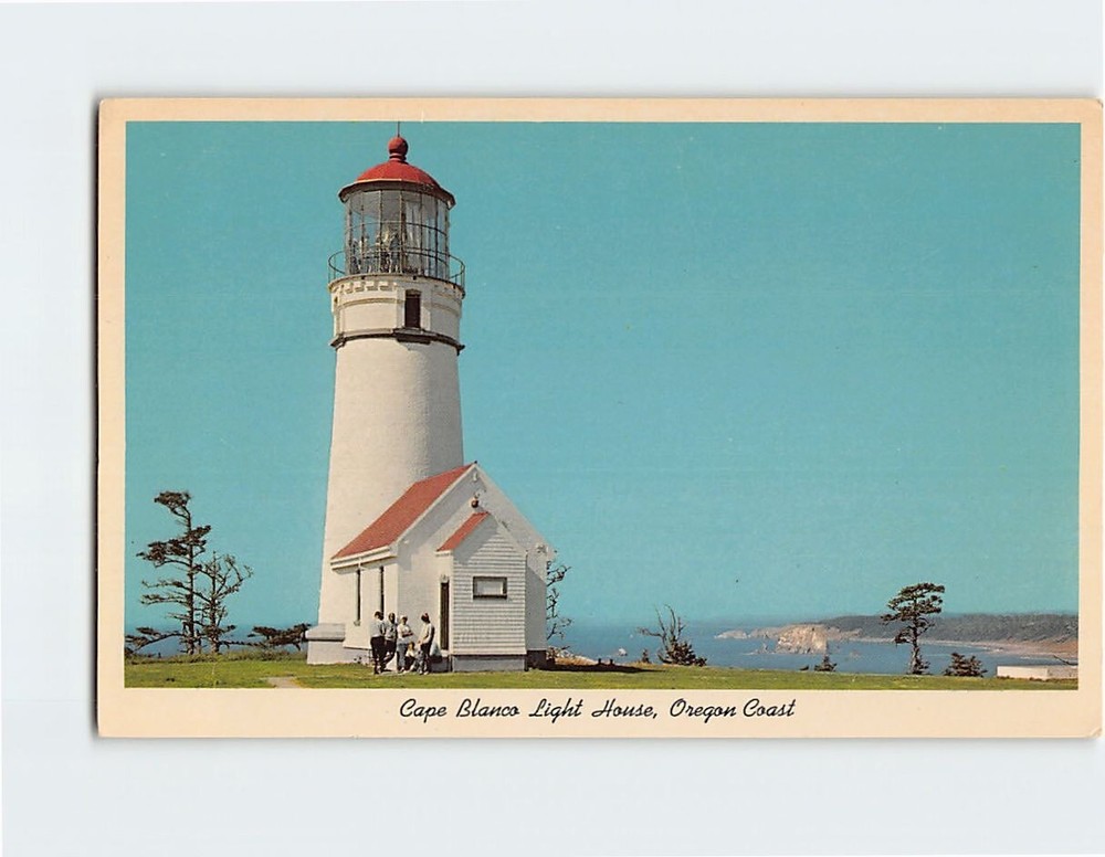 Postcard Cape Blanco Light House Oregon Coast Oregon USA
