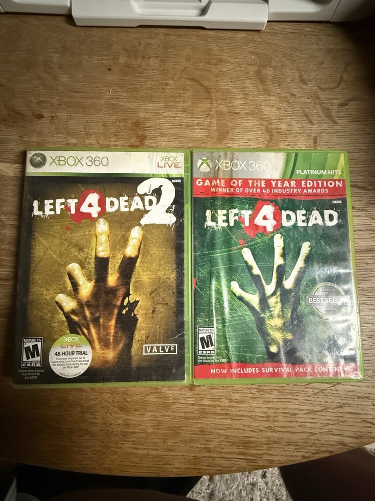 Microsoft Xbox 360 Left 4 Dead Game +Left For Dead 2