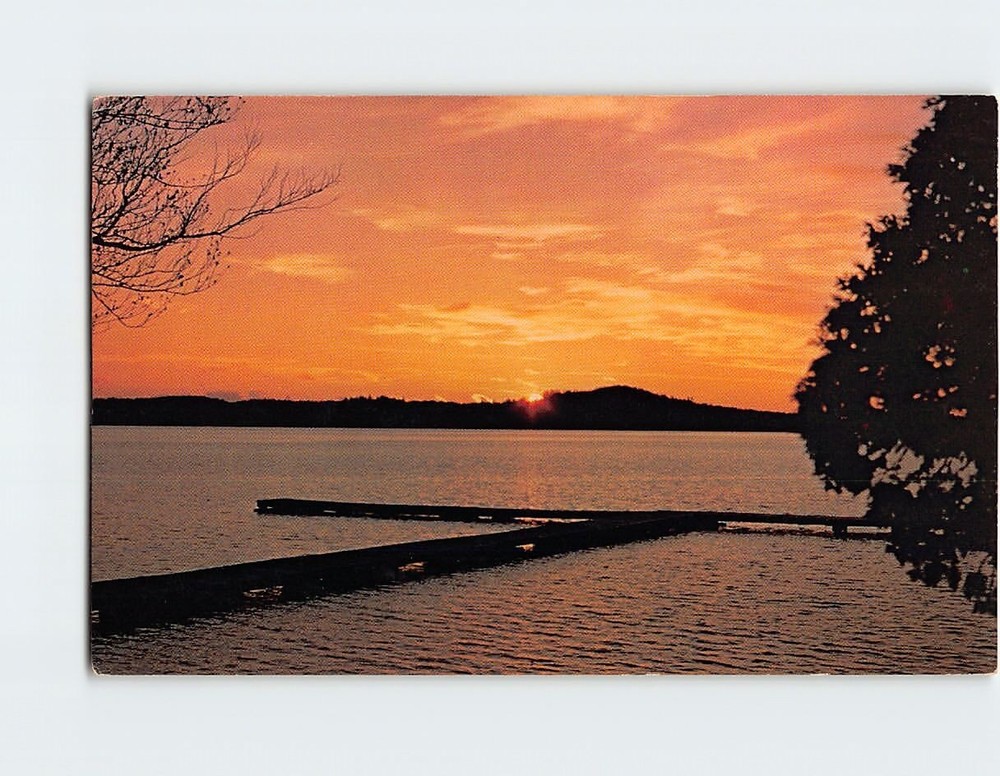 Postcard Sunset at Lake Muskoka Baptist Conference  Huntsville Ontario Canada