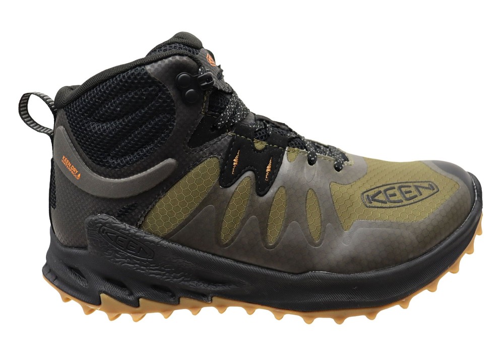 Keen Mens Zionic Mid Waterproof Hiking Boots with Mesh Comfort