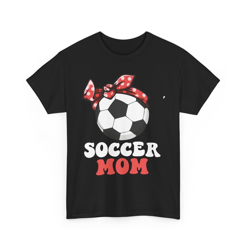 Soccer Mom Shirt, Messy Bun Soccer Sports Lovers Women Mom Shirt