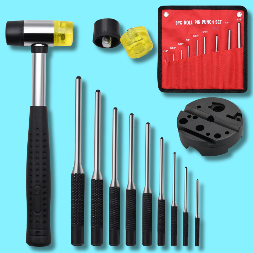 Premium 14-Piece Gunsmithing Tool Set with Gun Block and Hammer for Repair & Maintenance  
