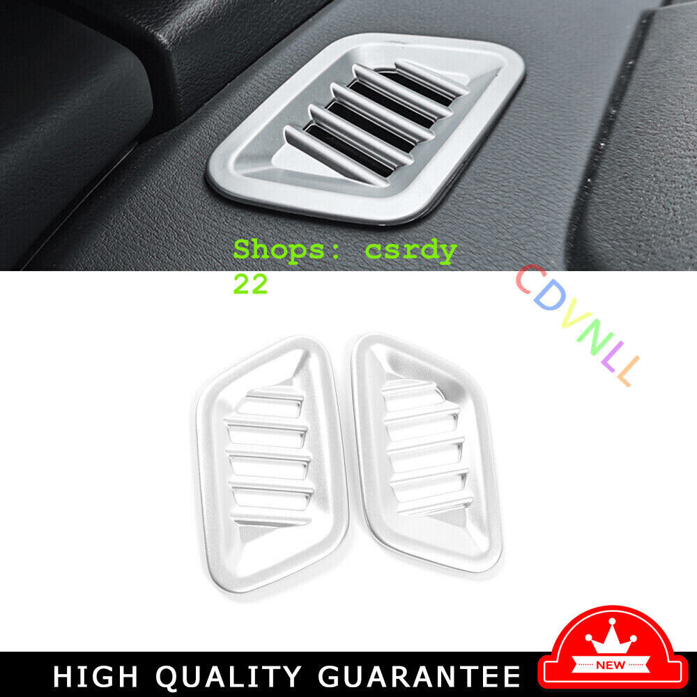 Dashboard L&R Air Outlet Vent Trim For Nissan Altima Teana 2019-22 Matte Silver