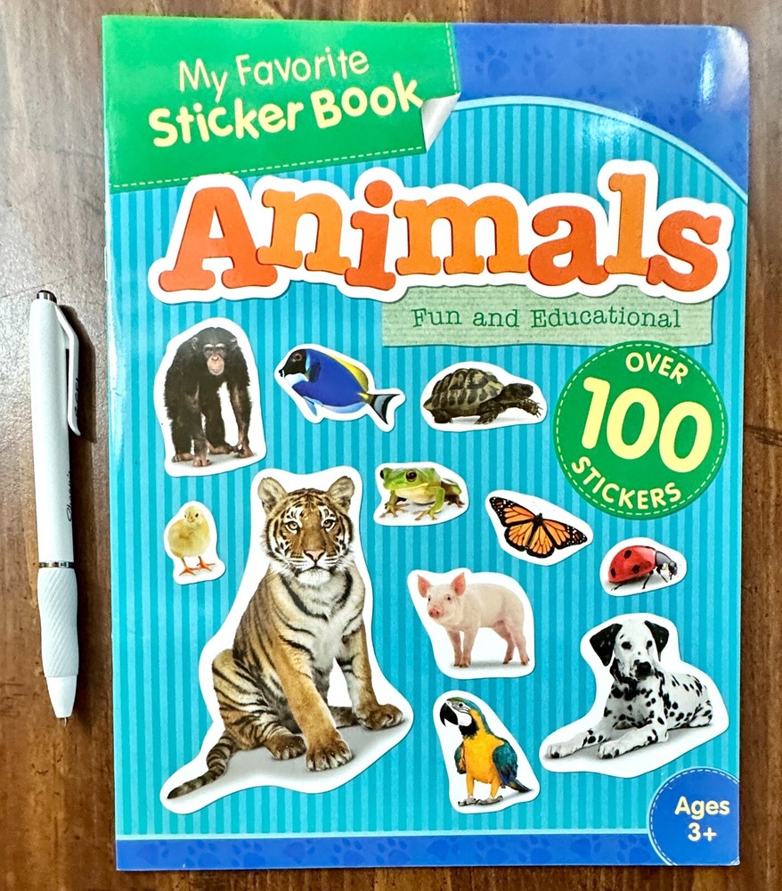 Animals Sticker Activity Book  (NEW) 100 stickers included - Kids Crafts