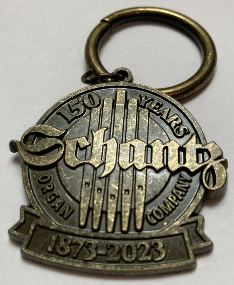 Schantz Organ Co 150th Anniversary Keychain 1873-2023 Orville Ohio Pipe Organs