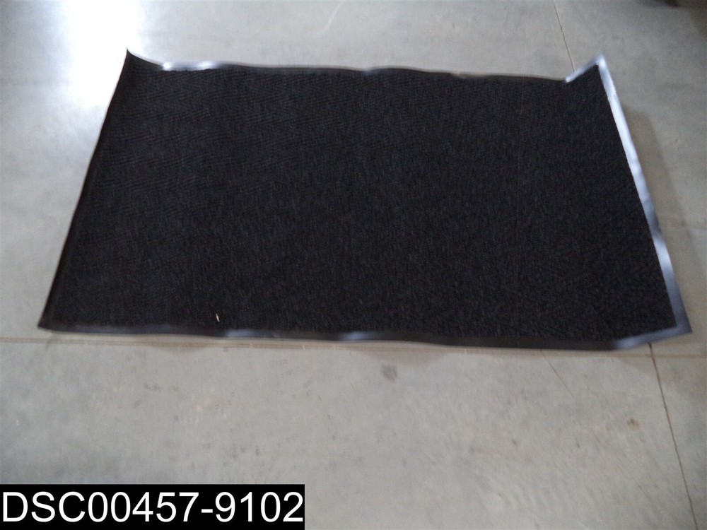 3 x 5 Ft. Commercial Black Indoor Outdoor No Slip Rug