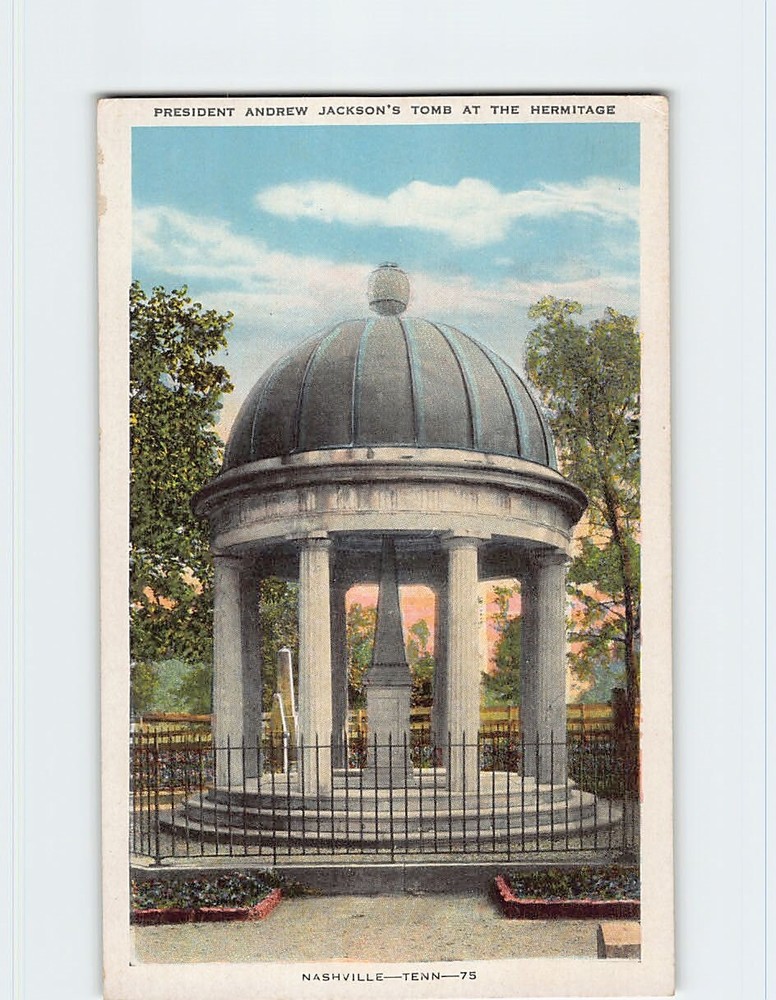 Postcard President Andrew Jackson's Tomb At The Hermitage, Nashville, Tennessee