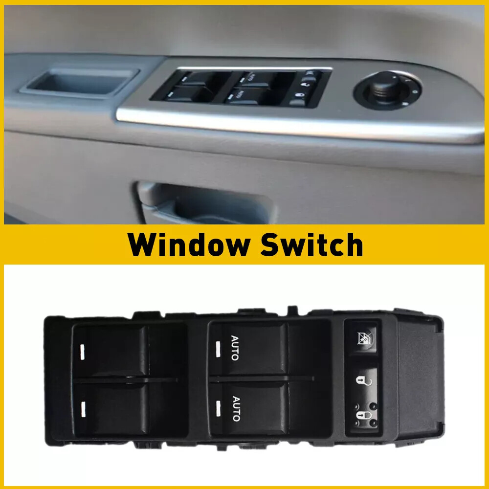 For 2007-2012 Dodge Chrysler Master Power Window Switch Dual Auto PN: 04602781AA