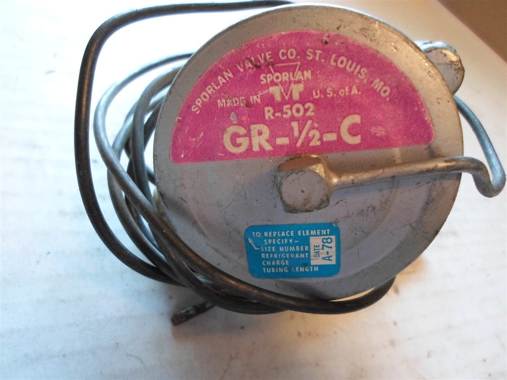 Sporlan GR-1/2-C Thermostatic Expansion Valve Refrigerant R-502