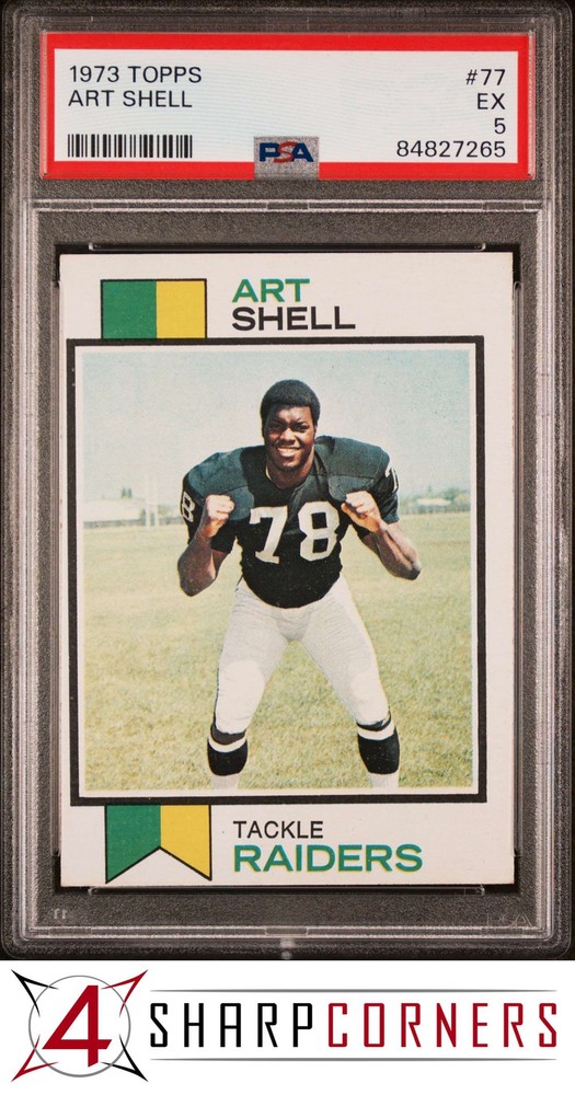 1973 Topps #77 Art Shell Rc Raiders Hof Psa 5Price points for all collectors!