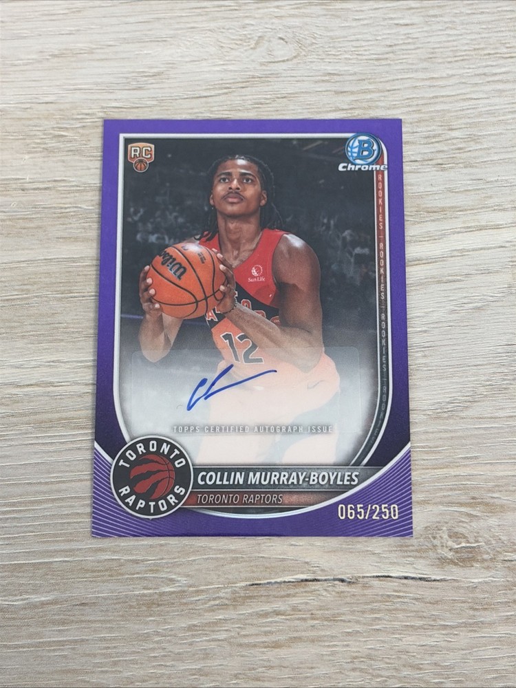 2025 Topps Bowman Chrome Collin Murray-Boyles Rookie Purple Refractor Auto /250