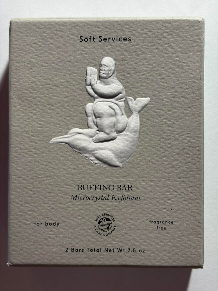 Soft Services Buffing Bar Exfoliating Body Bar for KP and Ingrown Hair (2 pack)