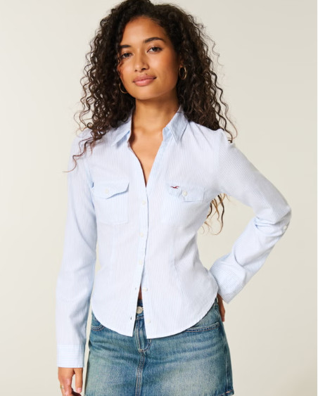 NWT hollisterco Oxford Icon Shirt