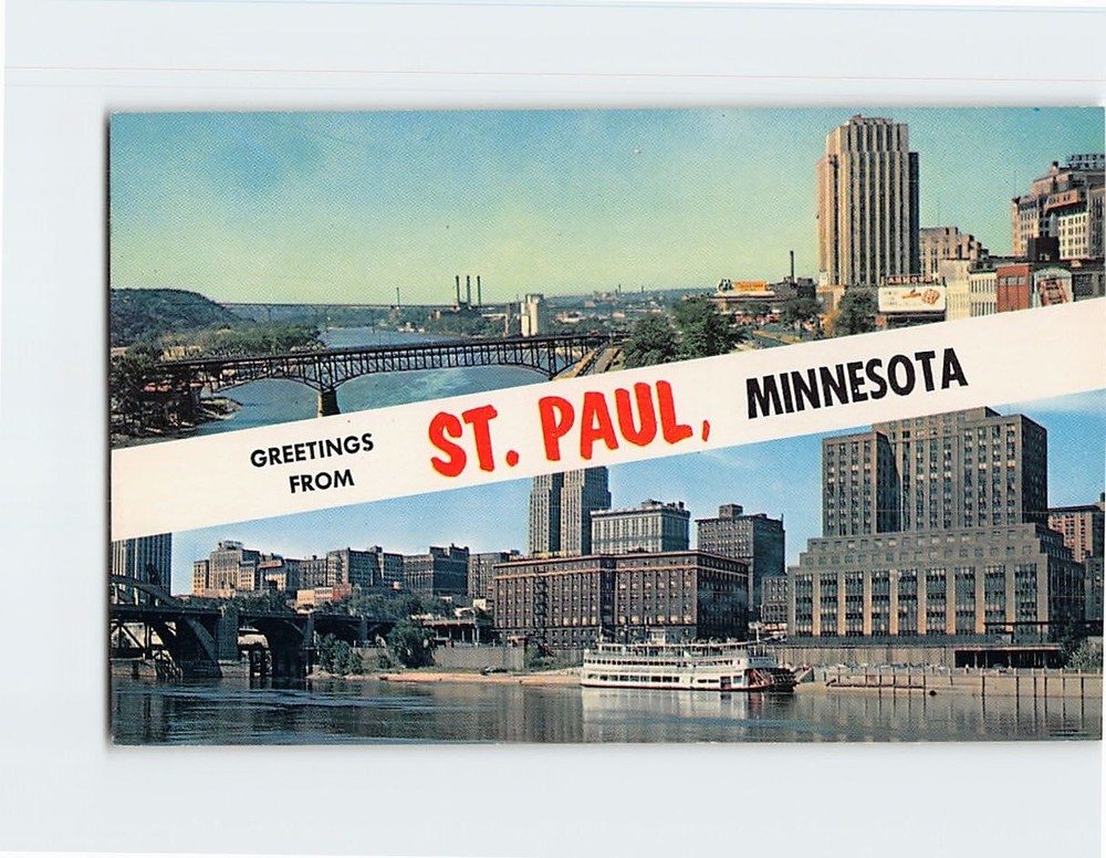 Postcard Greetings from St. Paul Minnesota USA