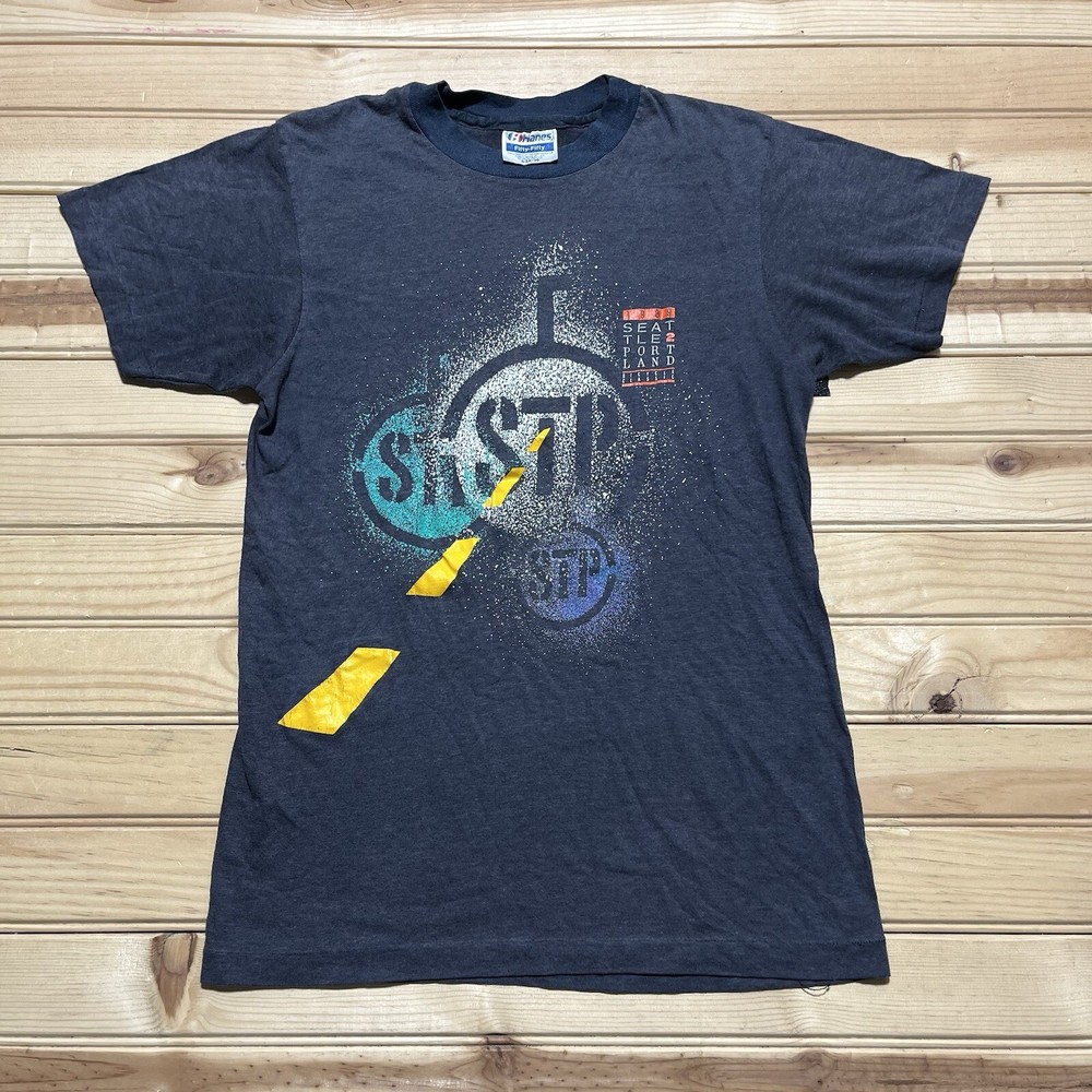 Vintage 1989 Seattle 2 Portland Bicycle Classic STP Shirt Size Small Black
