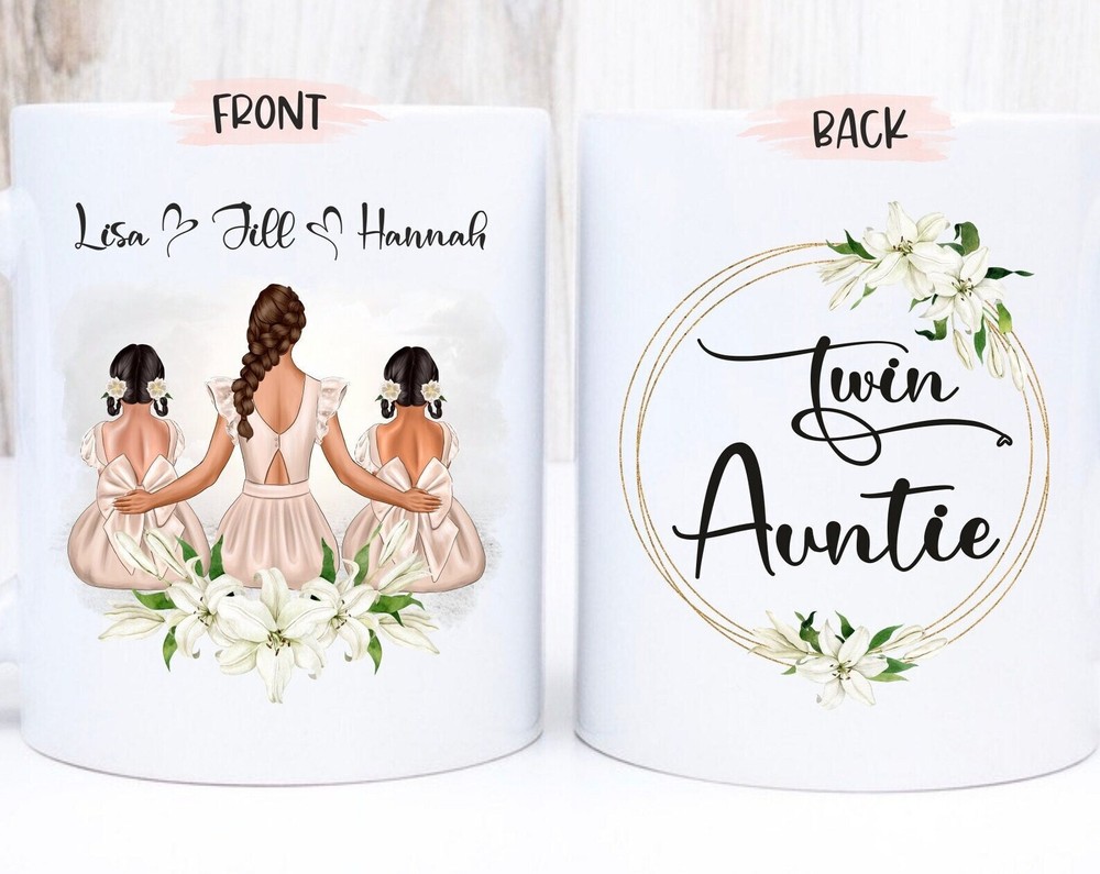 Twin Auntie Mug Twin Aunt Gift Aunt Mug Aunt Gift Aunt Of Twins Mug Aunt Of