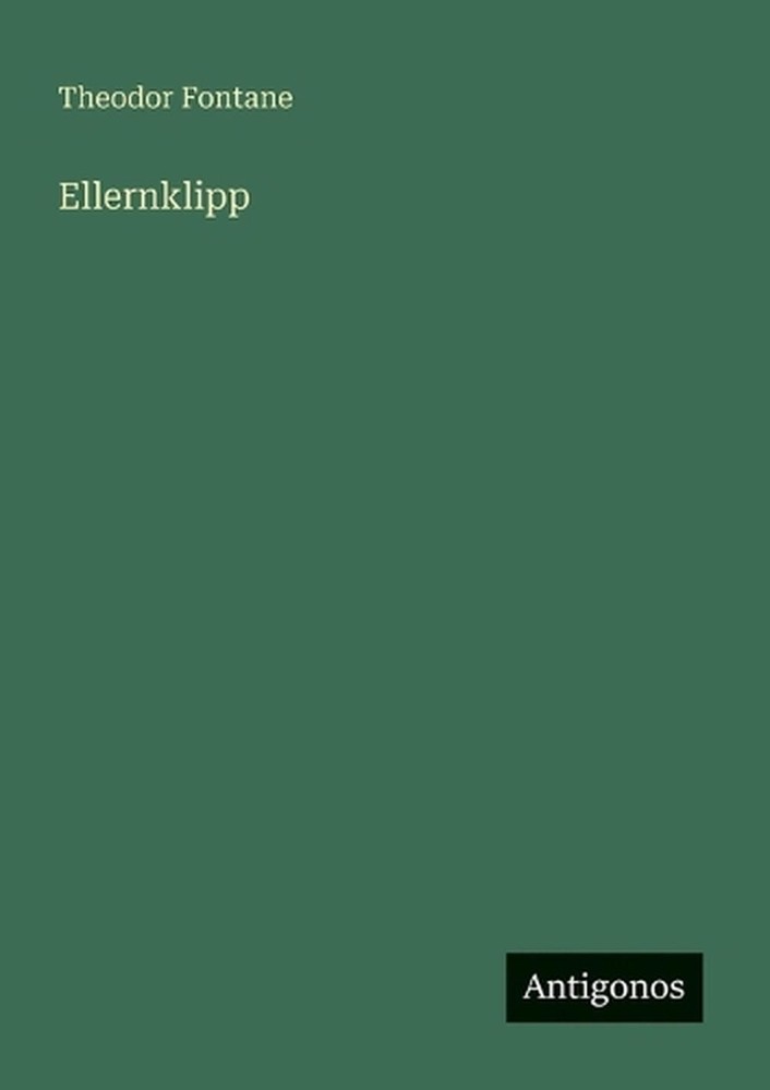 Ellernklipp by Theodor Fontane (German) Paperback Book