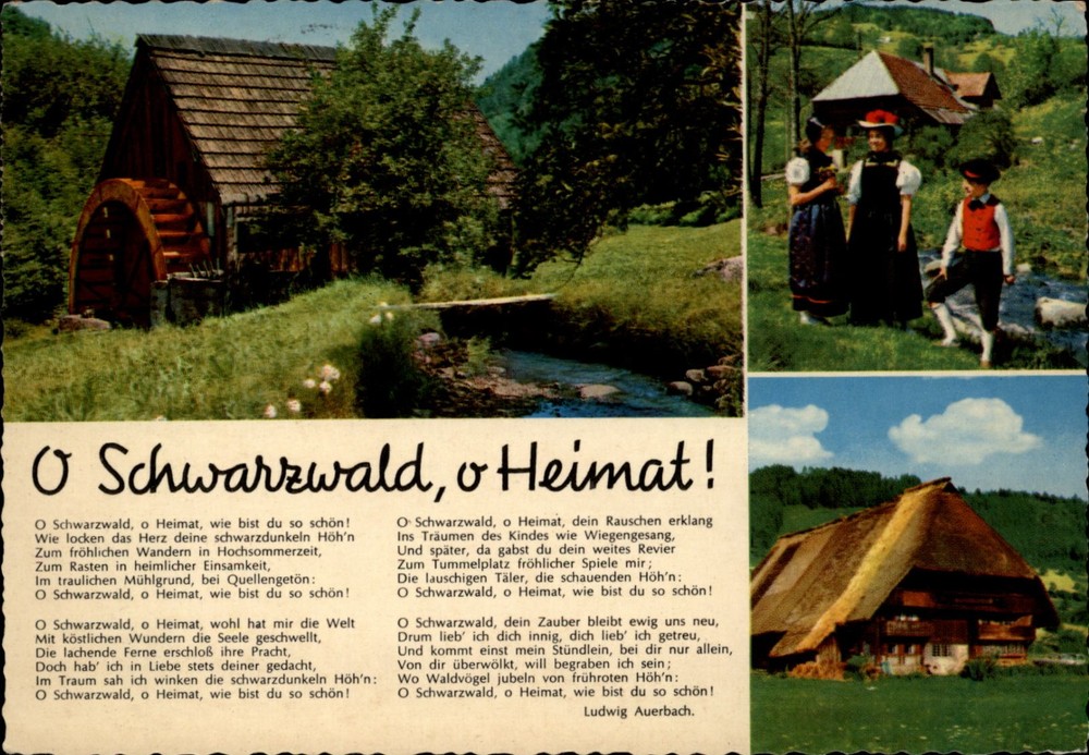 Black Forest Germany View vintage postcard c467