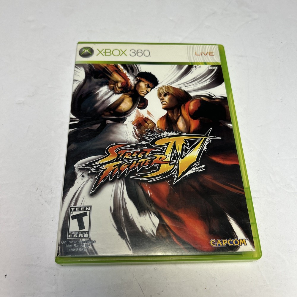 Street Fighter 4 IV (Xbox 360, 2009) Complete Tested Working CIB With Manual