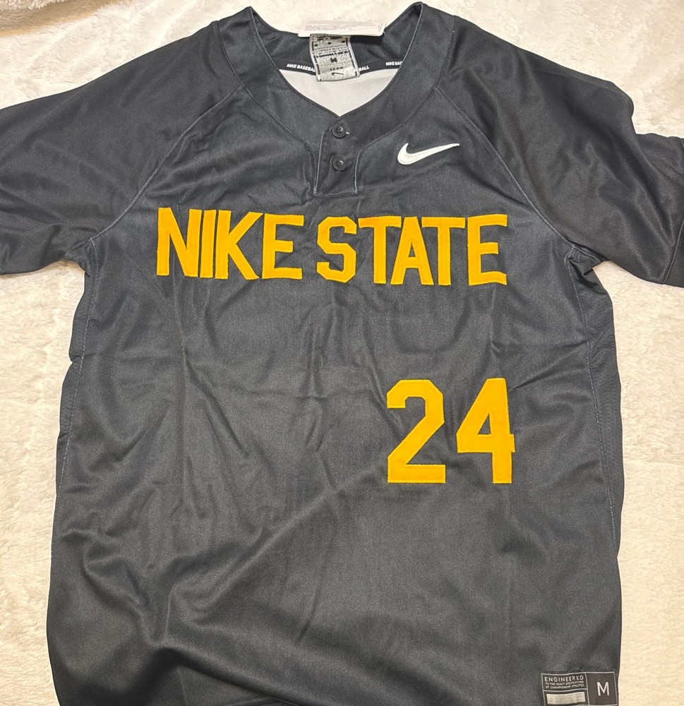 Nike NSU Digital Vapor Select2 Two Button Baseball Jersey Men's M Black DX9138