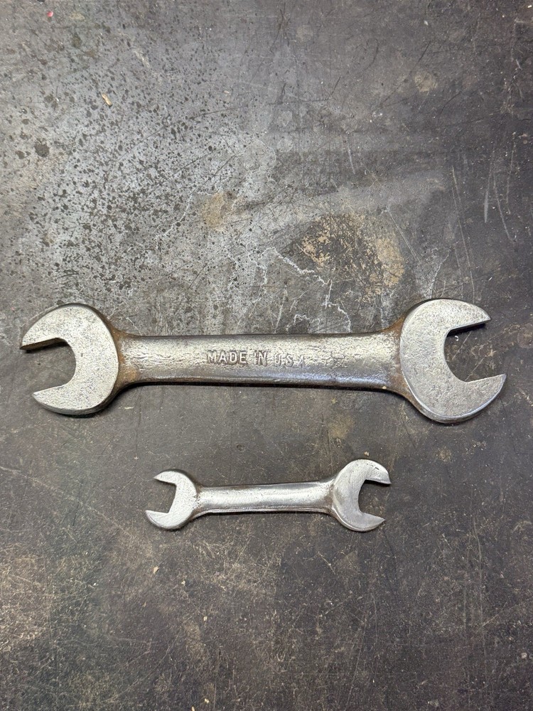 Vintage Double Open End Wrench Lot Made In USA Drop Forged
