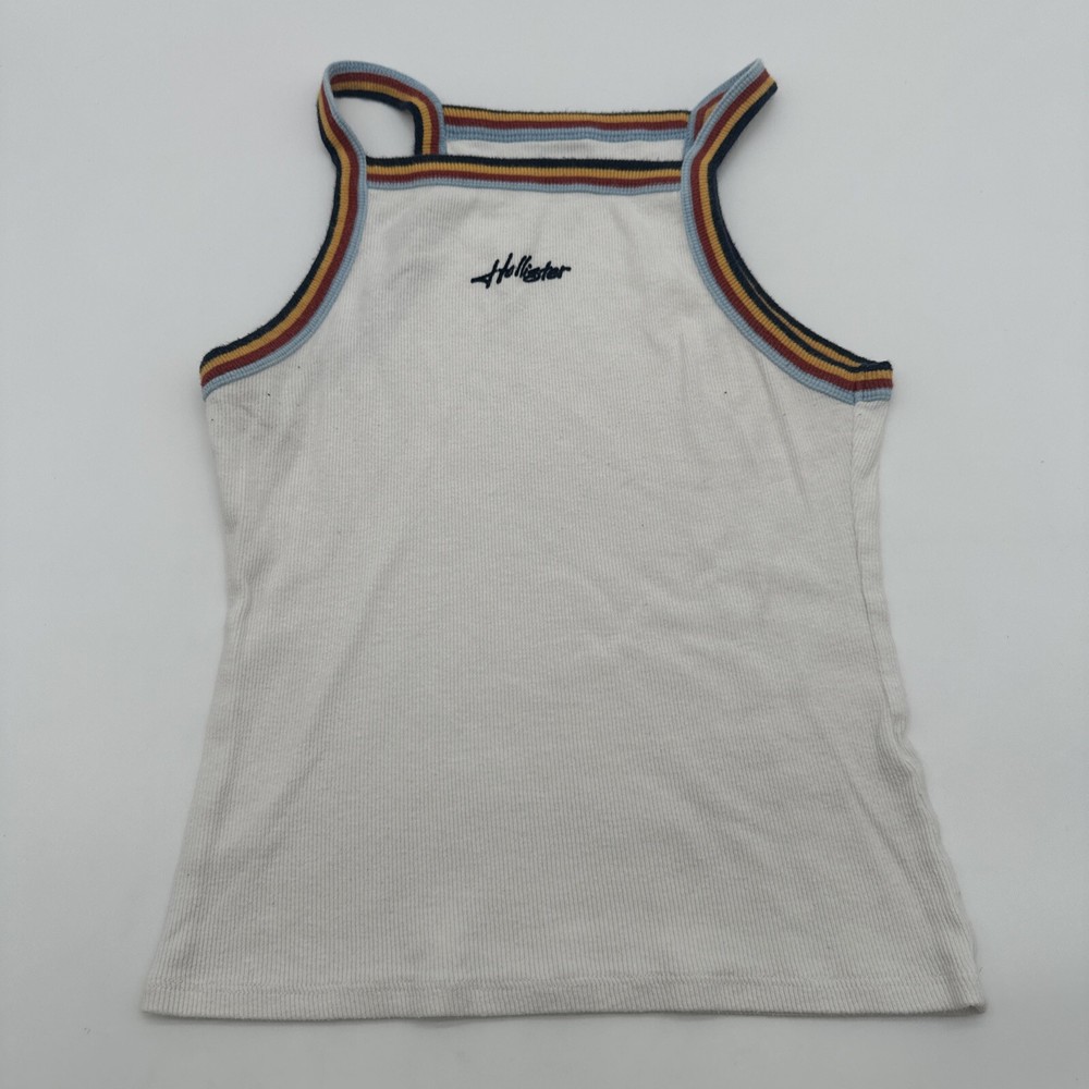 Hollister Tank Top Women Medium Embroidered Logo Halter..#17173