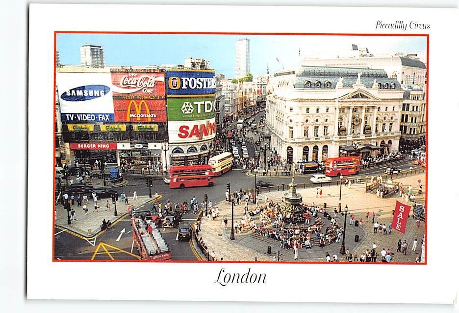 Postcard Piccadilly Circus London England