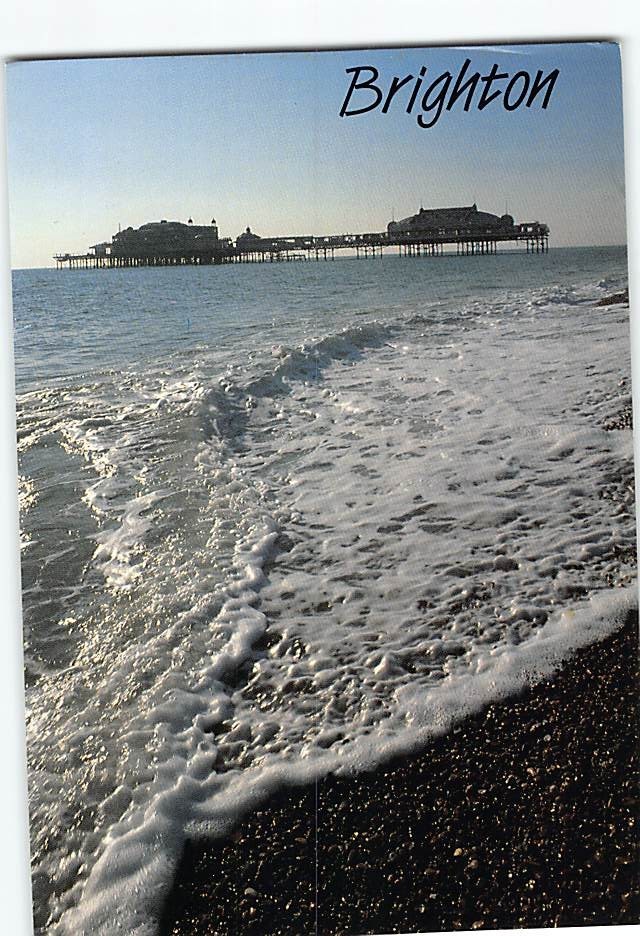 Postcard West Pier Brighton and Hove England