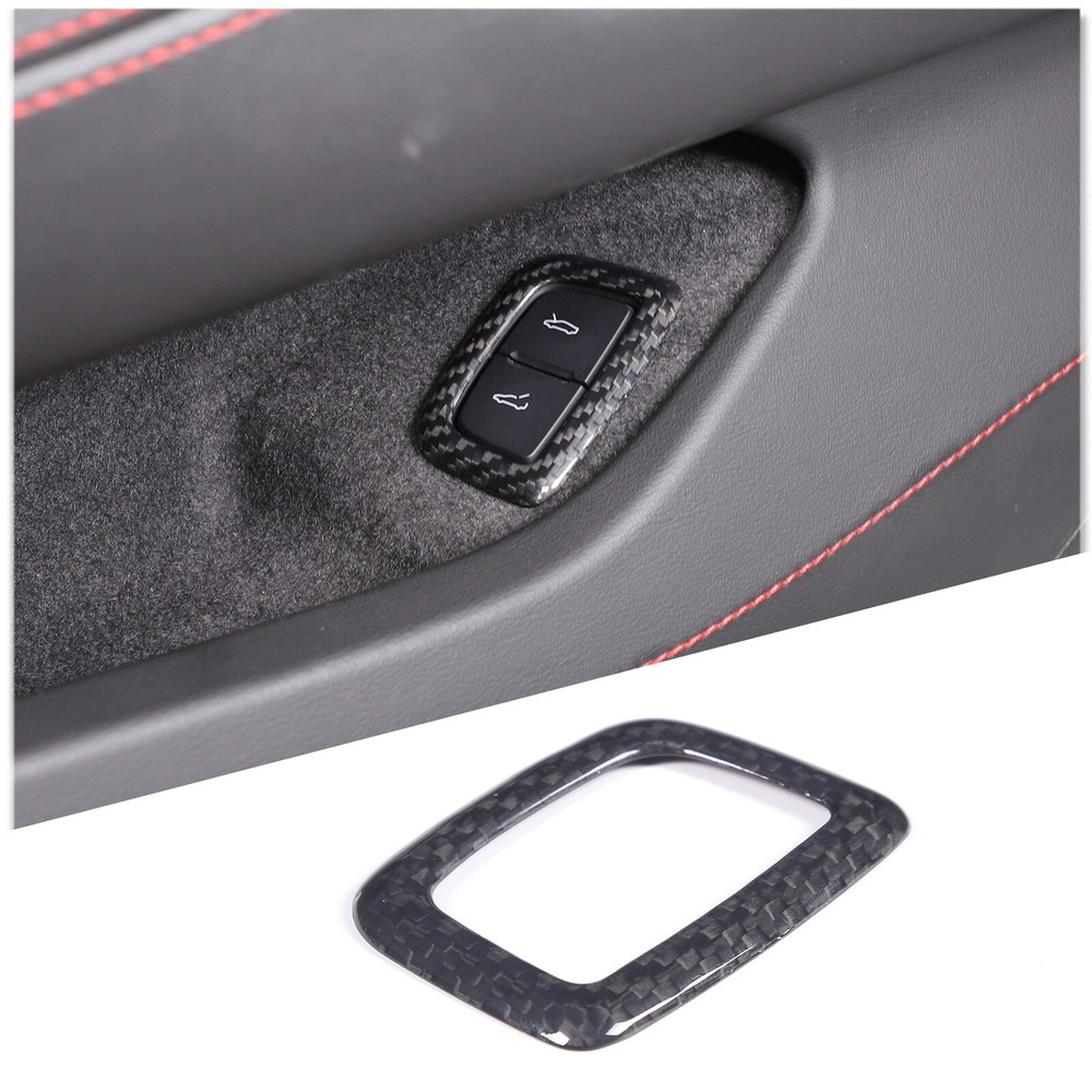 100% Carbon Car Interior Trunk Switch Frame Decorate Trim For Corvette C8 2020+
