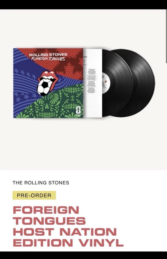 ❤️🎵PRESALE The Rolling Stones Foreign Tongues ⚽️ FIFA World Cup '26 HOST NATION