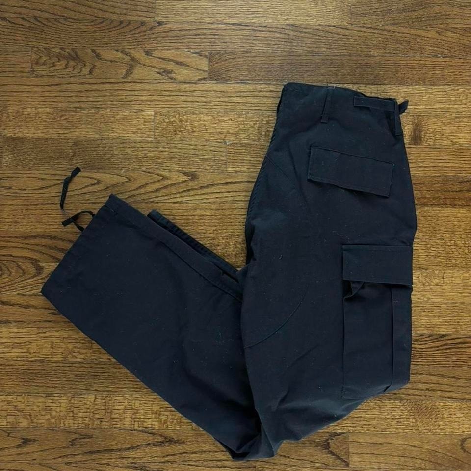 Y2K Military Black Cargo Baggy Pants