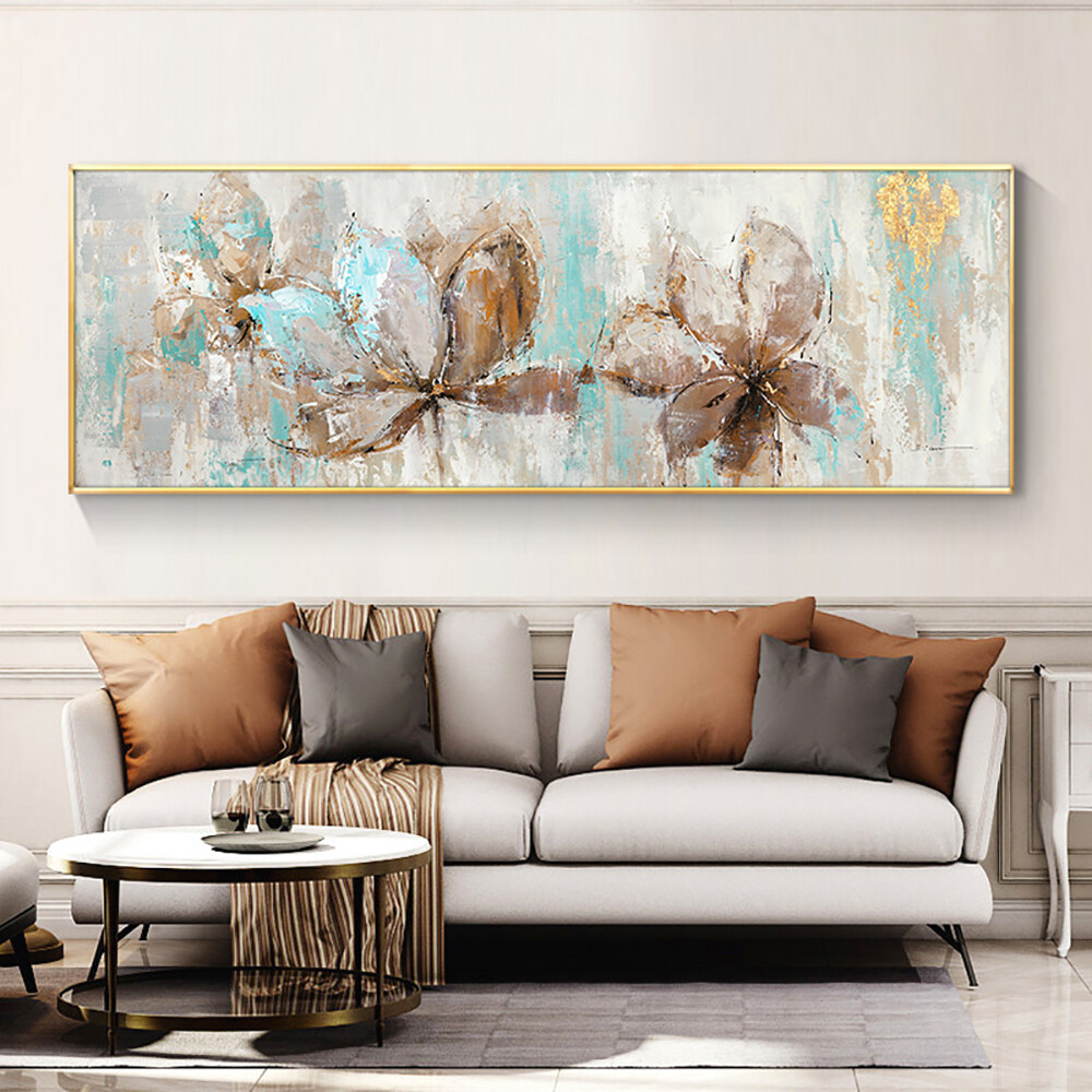 Abstract Handmade Modern Oil Painting On Canvas Painting Palette knife Flower