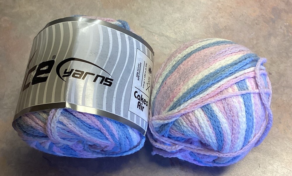 1 Skein (150 gm)  Plus 100 Grams Ice Yarns Cakes Air Pastel Colors