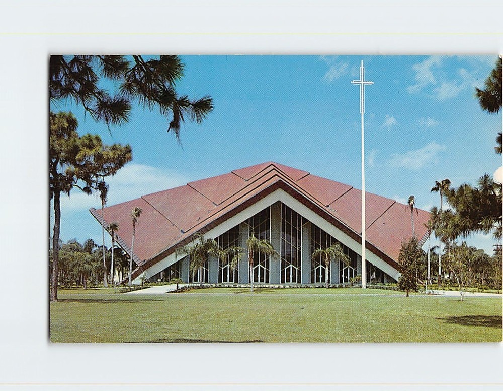 Postcard The Pasadena Community Church St Petersburg Florida USA