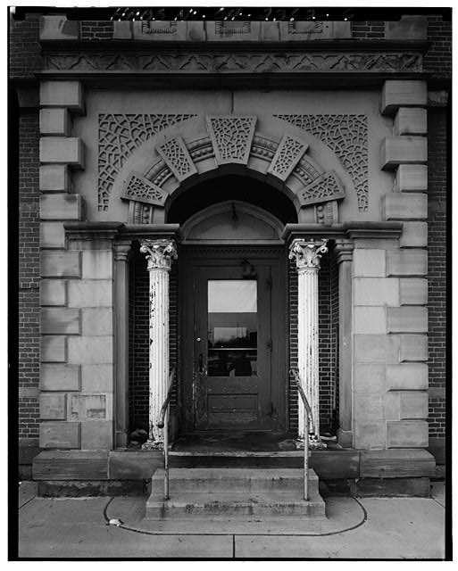 6. Detail-South Entrance - Crestline City Hall, Bucyrus & Thoman Streets,
