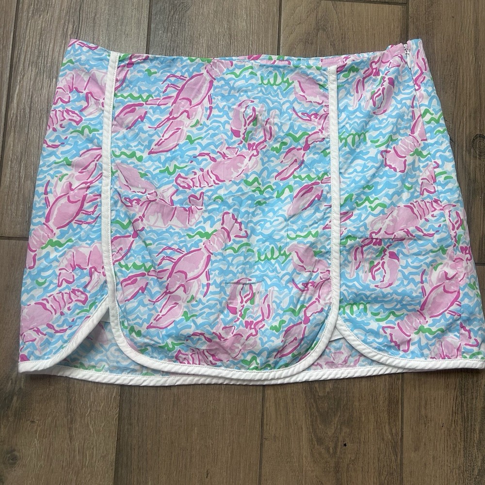 Lilly Pulitzer Cala Skort Lobstah Roll Size 6 76334