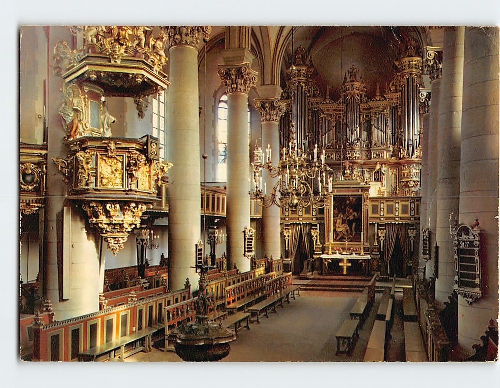 Postcard Inneres des Stadtkirche Bückeburg Germany