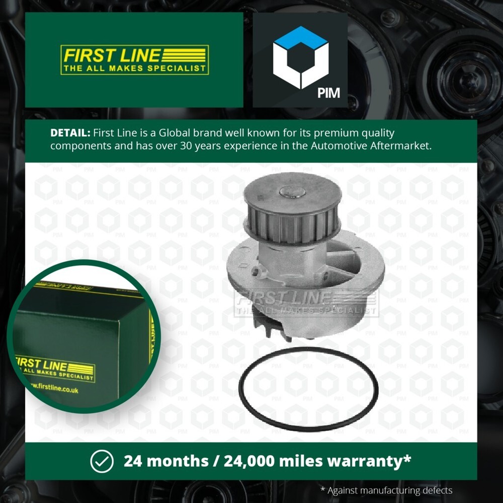 Water Pump fits VAUXHALL NOVA 1.3 83 to 89 13SB Coolant Firstline 1334004 New