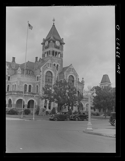 Photo:Galveston Texas 1930s Moody Mansion Clock Tower Historic Building