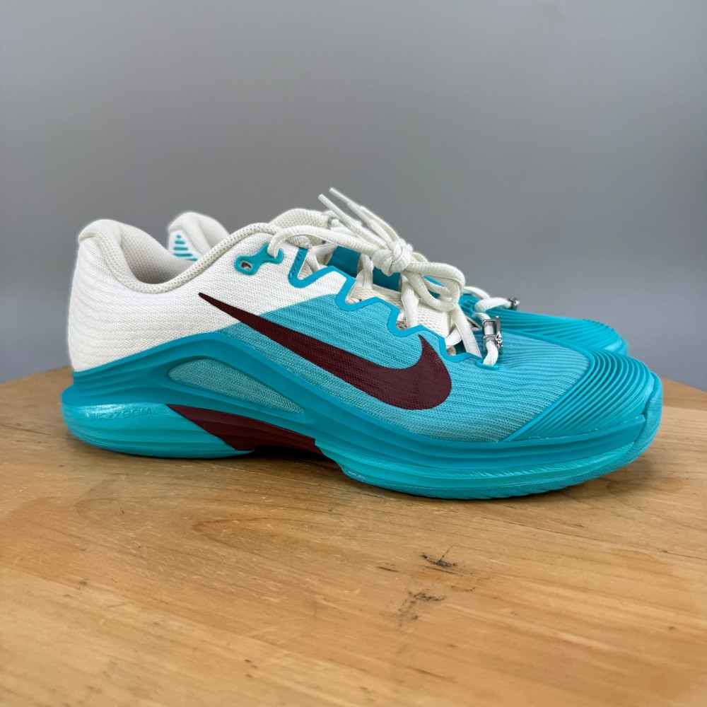 Nike Court Air Zoom Vapor 12 PRM HC Womens Size 9 Dusty Cactus Dark Team Red