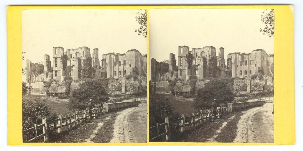 G5248~ ENGLAND – Kenilworth Castle 1860s Stereoview – Alexander Wilson