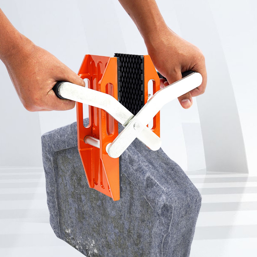 Double Handed Stone Slab Clamp Granite Marble Glass Slab Lifter 5-45mm Portable